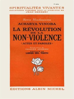 cover image of La Révolution de la non-violence